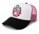 Gorra negra y rosa escudo degrade rosa